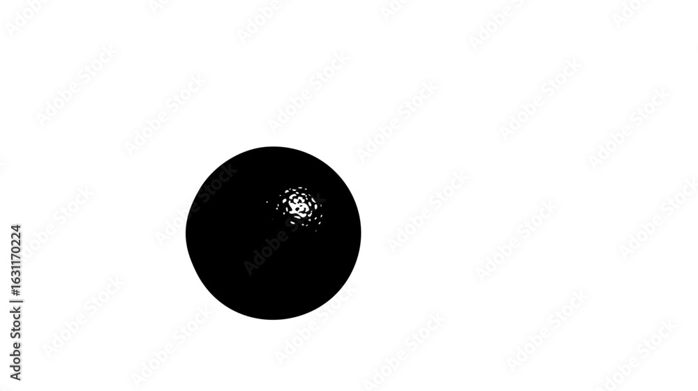 Poster vector dark circle with scattered points
