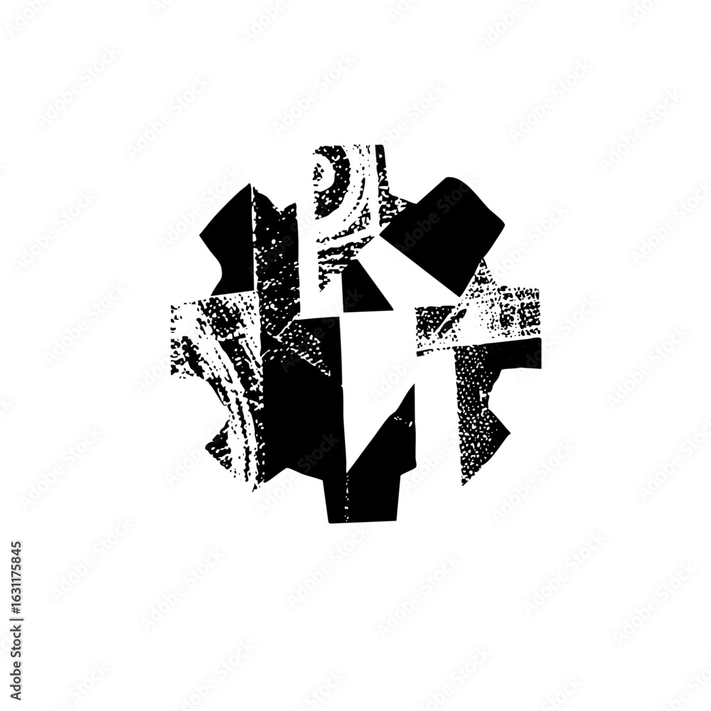 Poster vector abstract geometric shapes create a dynamic fragmented .