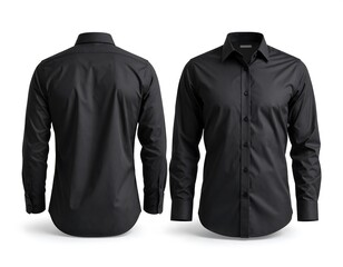 Black dress shirt mockup