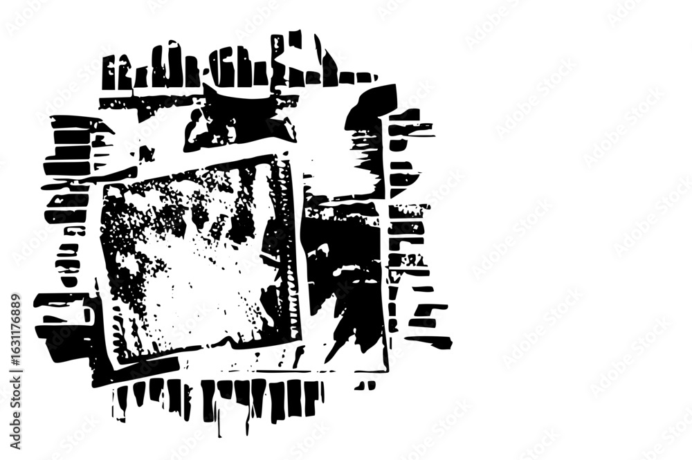 Poster vector abstract geometric shapes create a dynamic fragmented composition.