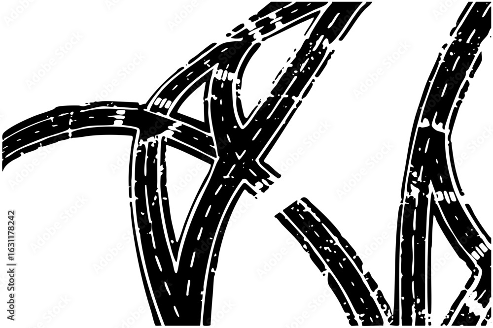 Poster vector abstract black featuring intersecting linear elements.