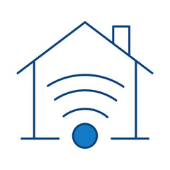 Smart Home Line Editable Stroke Icon. Secure, Technology, IoT, Voice Assistant, Controller UI Icon in a Flat Design. Outline Icons Vector Illustration.