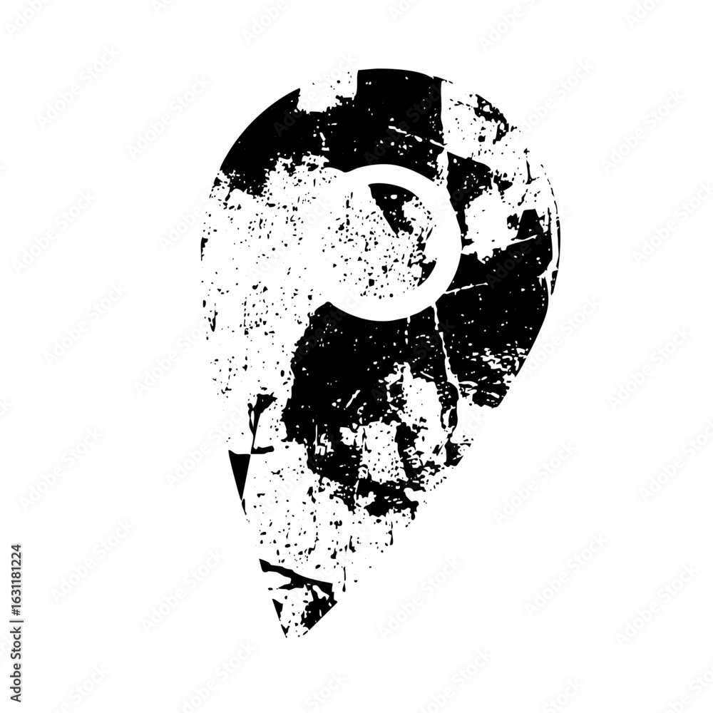 Poster vector abstract face portrait with circular element .