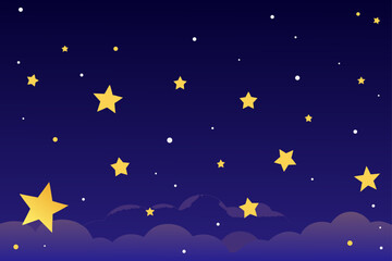 Fototapeta premium glowing summer night sky with stars dreamy sky