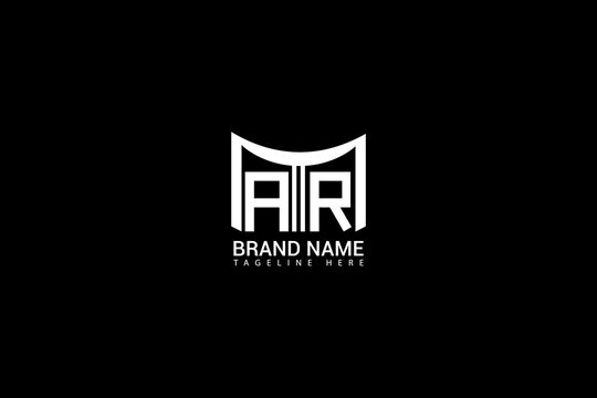 AR Monogram Logo Design in Black and White Modern Letter B and F Branding Icon Bold Minimalist Business Logo for Corporate Identity, Creative Agency, or Personal Brand with Elegant Style - Powered by Adobe