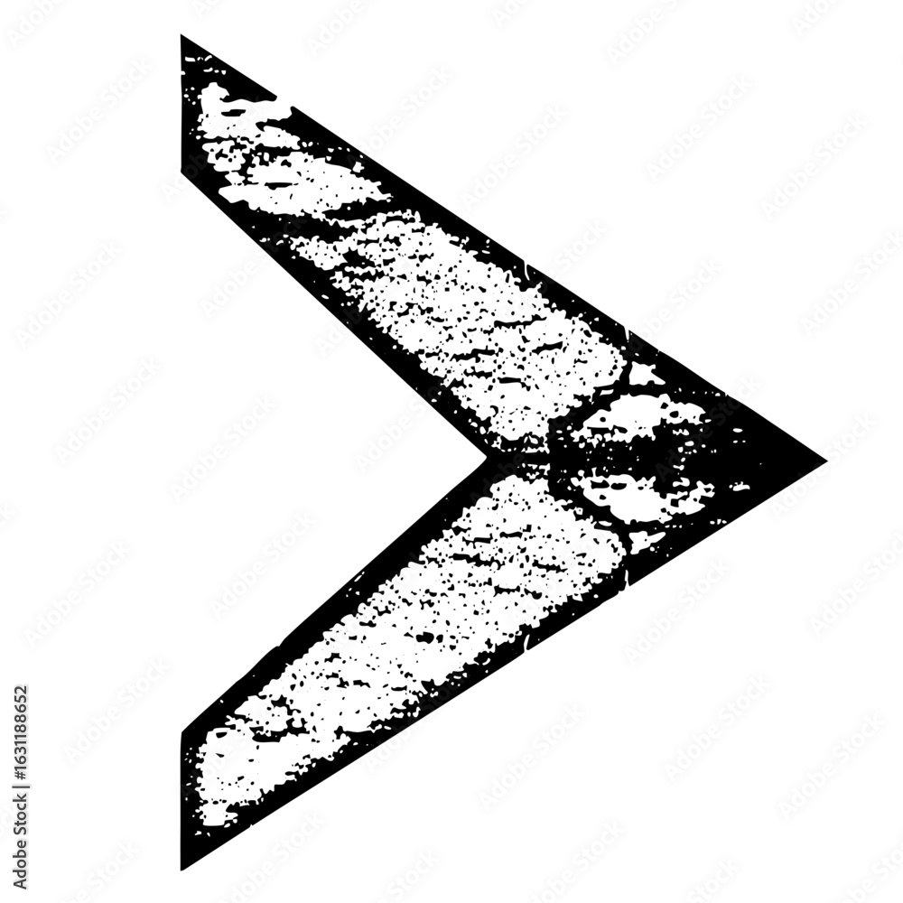 Poster vector distressed arrow points to the right.