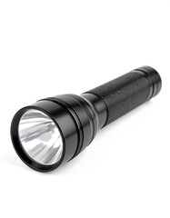 Black flashlight on white background