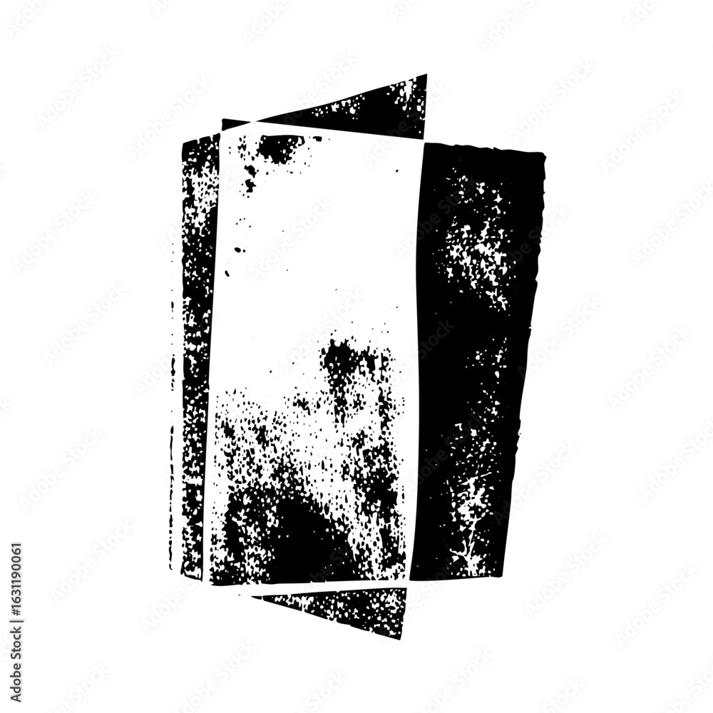 Poster vector abstract stacked rectangles create a distressed geometric .