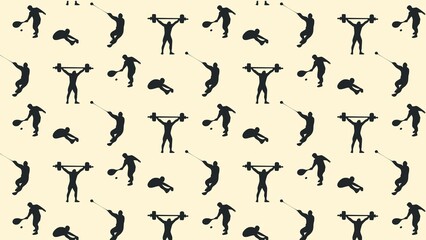 SPORTS VECTOR PATTERN DESIGN