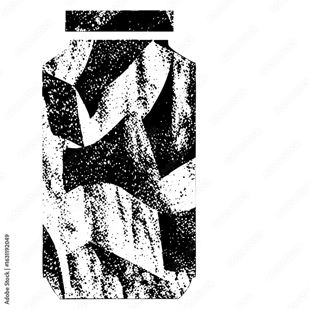 Poster vector abstract jacket with dynamic black and white shapes.