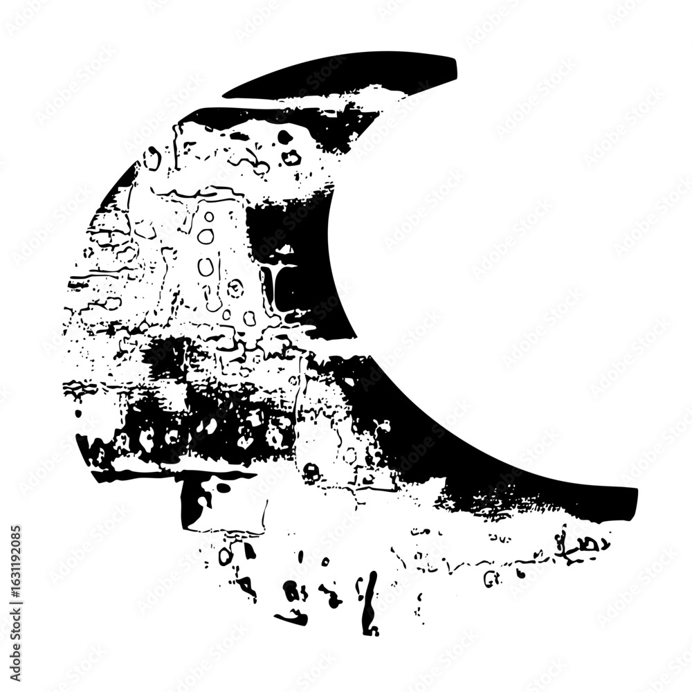 Poster vector abstract helmet with distressed texture.