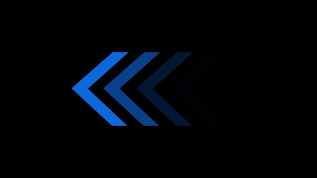 Arrow Loop Animation direction concept. arrow loading icon concept animation. Left-directional arrow loop animation.