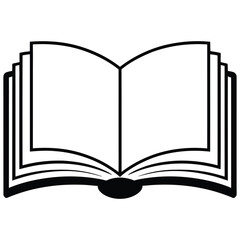 open book vector illustration
