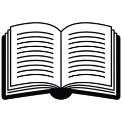 open book vector illustration