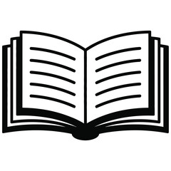 open book vector illustration