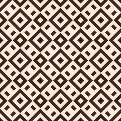 Geometric square seamless pattern for a retro tile design backdrop