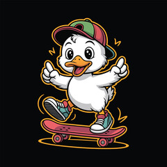 Baby Duck Skating