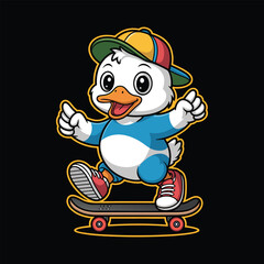 Baby Duck Skating