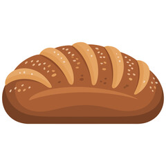 bread isolated on white background