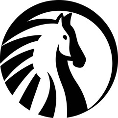 Modern horse head vector icon for logo use. Great for equestrian brands, horse racing, animal logos, and premium business identity.

