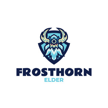 Mascot Modern Viking Logo Design 2