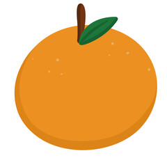Simple Funny Cartoon Orange Cute Fruit Drawing