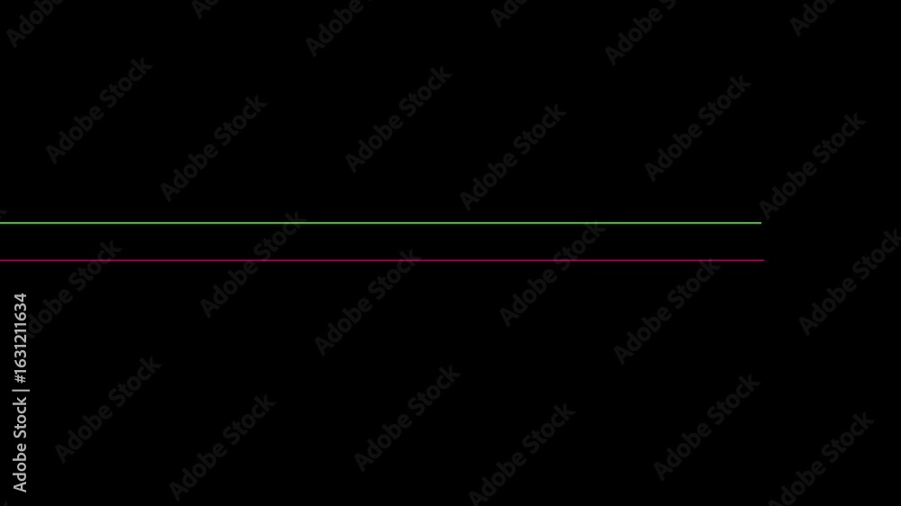 Poster horizontal bright neon line animation. neon background .having use to web background.