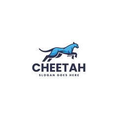 Mascot Modern Cheetah Logo Design
