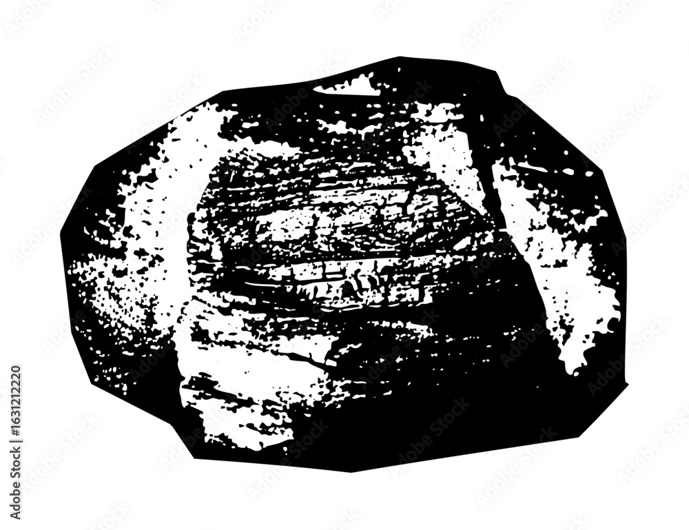 Aufkleber vector abstract stone texture with rough edges.