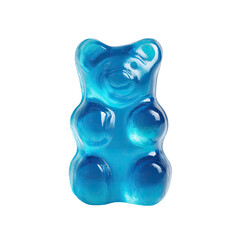 Blue gummy bear candy