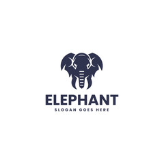 Monochrome Elephant Logo Design 1