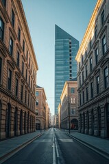 Fototapeta premium old town street
