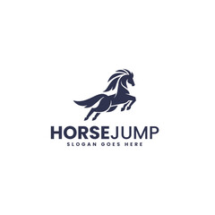 Silhouette Horse Logo Design 2