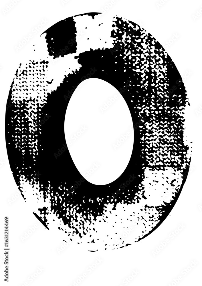 Poster vector abstract circular featuring a central void.