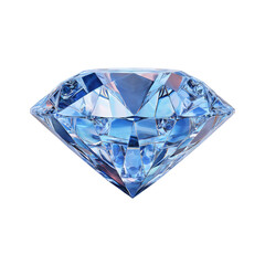 A brilliant, light blue diamond