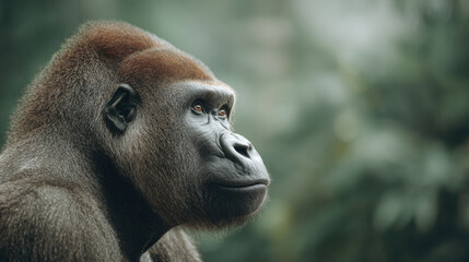 Obraz premium capture stunning portraits of top mammals on clean minimalistic background with bokeh effects