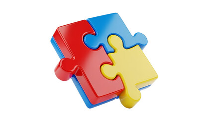 Interlocking Puzzle Pieces Representing Synergy, Collaboration, and Problem-Solving Aptitude to Reach a Commom Solution Together