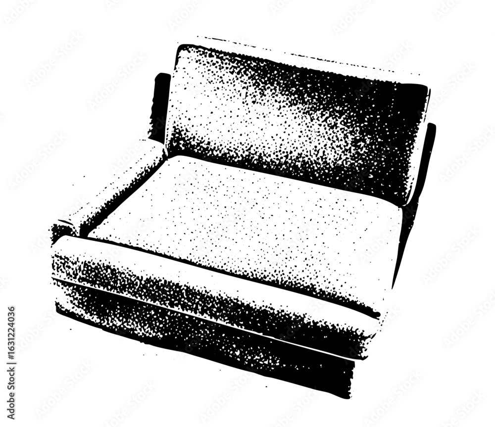 Poster vector minimalist vector of a modern sofa.