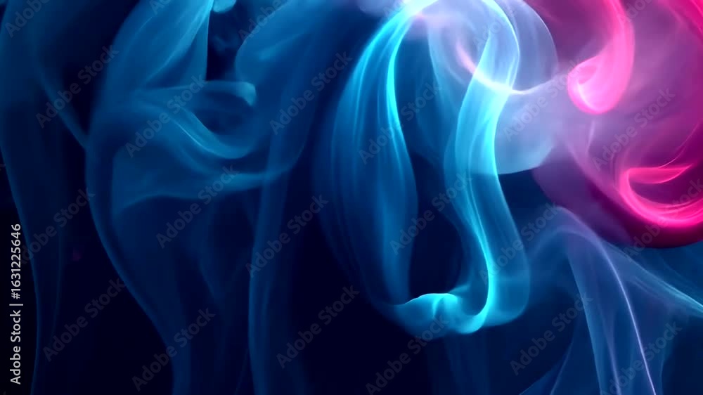 Aufkleber abstract colorful smoke effect background animation for visual effects and design