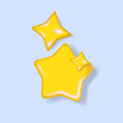  Star Scatter Pack in Varying Sizes for Modular Celestial UI Elements