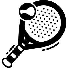 Padel Solid Icon