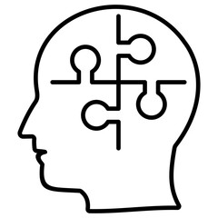 Psychology Outline Icon