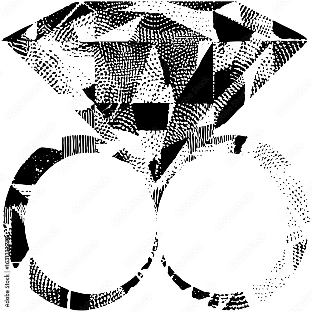 Poster vector stylized feline curls into a circular shape.