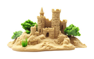 Magic Sand for Fun Play and Creativity - Isolated on White Background