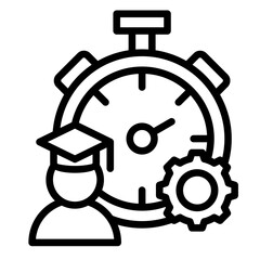 Time Management  Icon Element For Design

