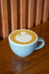 Cafe Latte with Oat Milk, Indonesia, captured on August 6, 2025. A warm oat milk latte served in a ceramic cup, creamy and smooth, perfect for a cozy café moment with natural light on a wooden table