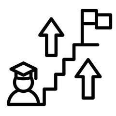 Career Milestone  Icon Element For Design
