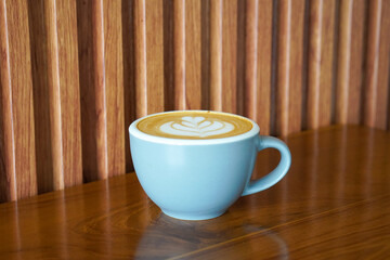 Cafe Latte with Oat Milk, Indonesia, captured on August 6, 2025. A warm oat milk latte served in a...