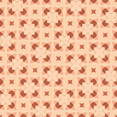 Seamless floral pattern with vintage pink flowers, hearts, and stars for textile, wedding decor, and paper design