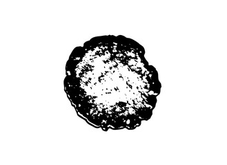 Fototapeta premium Vector Abstract dark blob with textured .